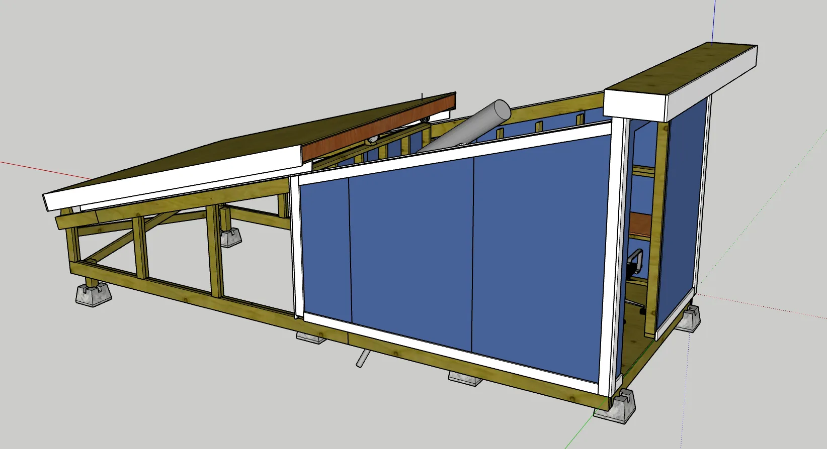 Observatory with the roof lowered