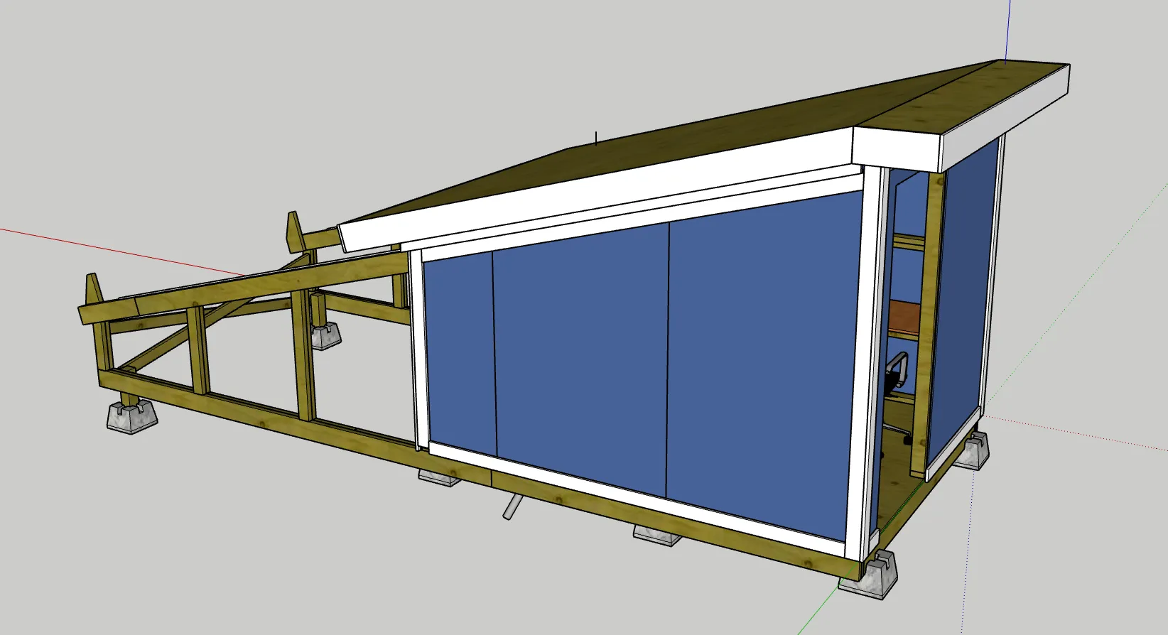 Observatory with the roof raised