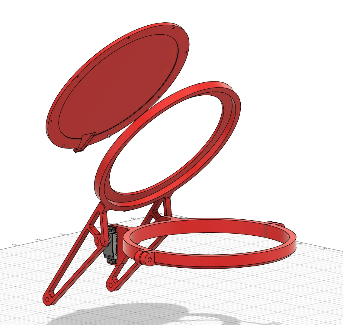 Exploded view of the lens cap