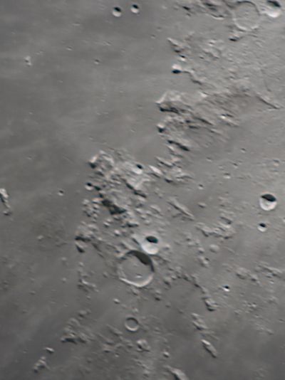 Moon — crater detail