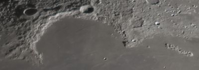 Moon — crater detail