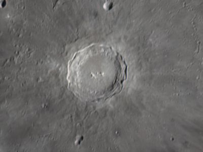 Moon — crater detail